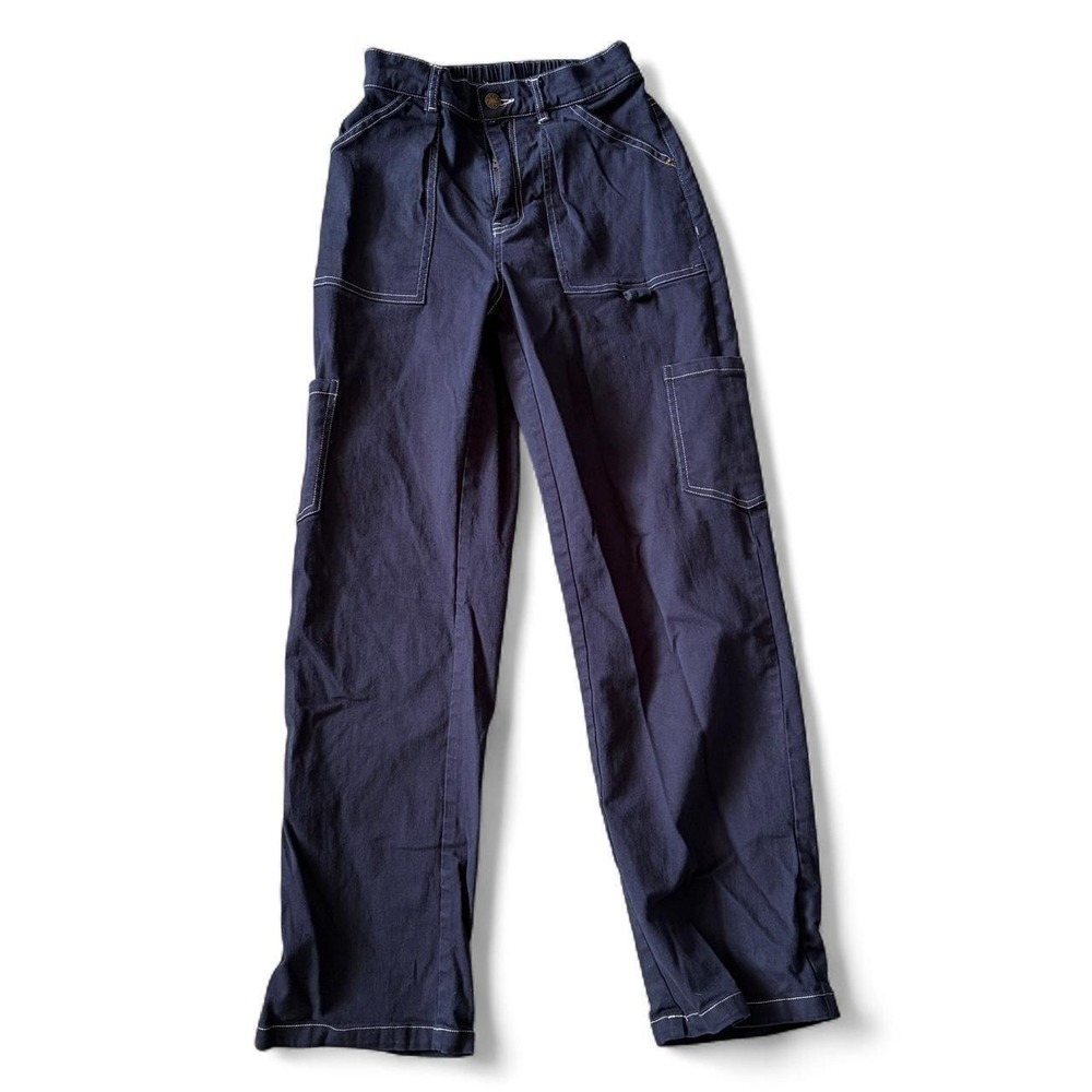 Navy blue cargo pants size small streetwear